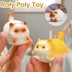 Cute Cats Rocking Figurines Resin Desk Stress Relief Office Home Decors Uprgades