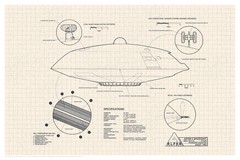 Lost In Space Jupiter 2 Spacecraft Diagram Poster 12×18
