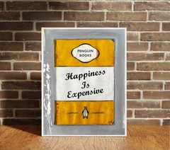 James McQueen Happiness Is Expensive Canvas Wrap Wall Decor PosterWall Art