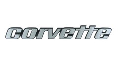 C3 Corvette Back Bumper Script Steel Sign