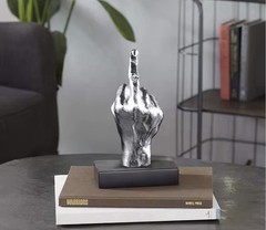 Resin Ornaments Of Middle Finger Statue Upright Figurine Art Sculpture Decor