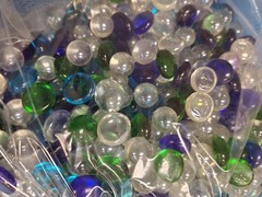 4.38lb Mixed Glass Gems Flat Marbles Vase Fillers Decorative Craft Floral Stones