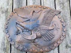 Liberty Stand By The Union Wall Art MCM Vintage 3D Foam Patriotic Eagle Parts