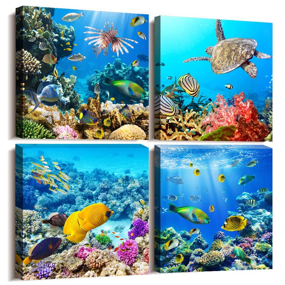 Bathroom Wall Decor Canvas Wall Art For Living Room Office Decor Modern Bedro…
