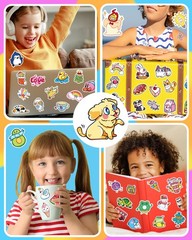 600Pcs Water Bottle Stickers for Kids, Cute Stickers for Water Bottles, Vinyl Wa