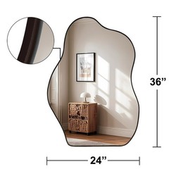 Bominica Irregular Wall Mirror Asymmetrical Mirror Decorative Wall Mounted