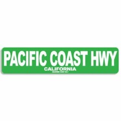 Pacific Coast Hwy PCH 18 in x 4 in Aluminum Street Sign