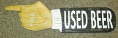 3D 23″ CARVED WOODEN SIGN POINTING FINGER CUSTOMIZED «:YOUR WORDS» PLAQUE