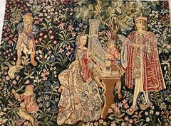 Wall Hanging Tapestry The Concert Made in France 28 x 38 «