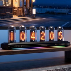 Nixie Tube Clock WiFi SYNC 12/24H No Assembly Required A Retro Gift for Friends