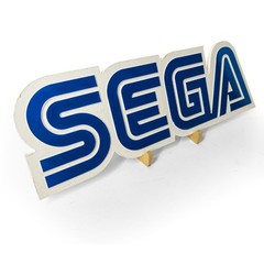 Large Engraved SEGA Logo Video Game Wall Art Collectable Sign