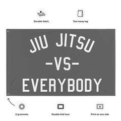 Jiu Jitsu Gym Flag – Brazilian BJJ Motivational Wall Art