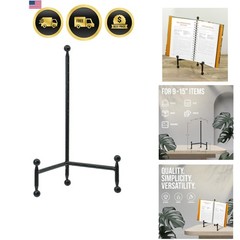 Decorative Tripod Plate Stand and Art Holder Easel in Black Finish – 11.5″ h