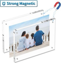 6 Pack Acrylic Picture Photo Frame Magnetic 4×6 Clear Free standing 4×6“
