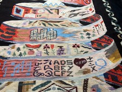 Victor E. Sulca (Sgd V. SULKA) Peru Kilim Wool Woven Tapestry MINT, 33″x 43″