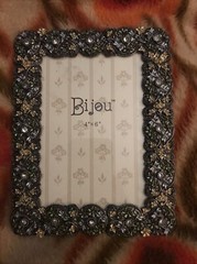 Bijou Picture Frame in Metal with Flowers PHOTO SIZE 4×6