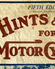 1914 Hints & Tips for Motorcyclists POSTER! (up to 24″ x 36″) – Antique – Decor