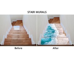 3D Rapid Creek J191 Stair Risers Decoration Photo Mural Vinyl Decal Wallpaper E