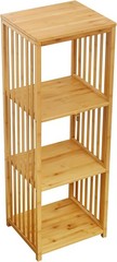 2026 Upgraded Natural Bamboo Multi-Purpose 4-Tier Storage Floor Cabinet,