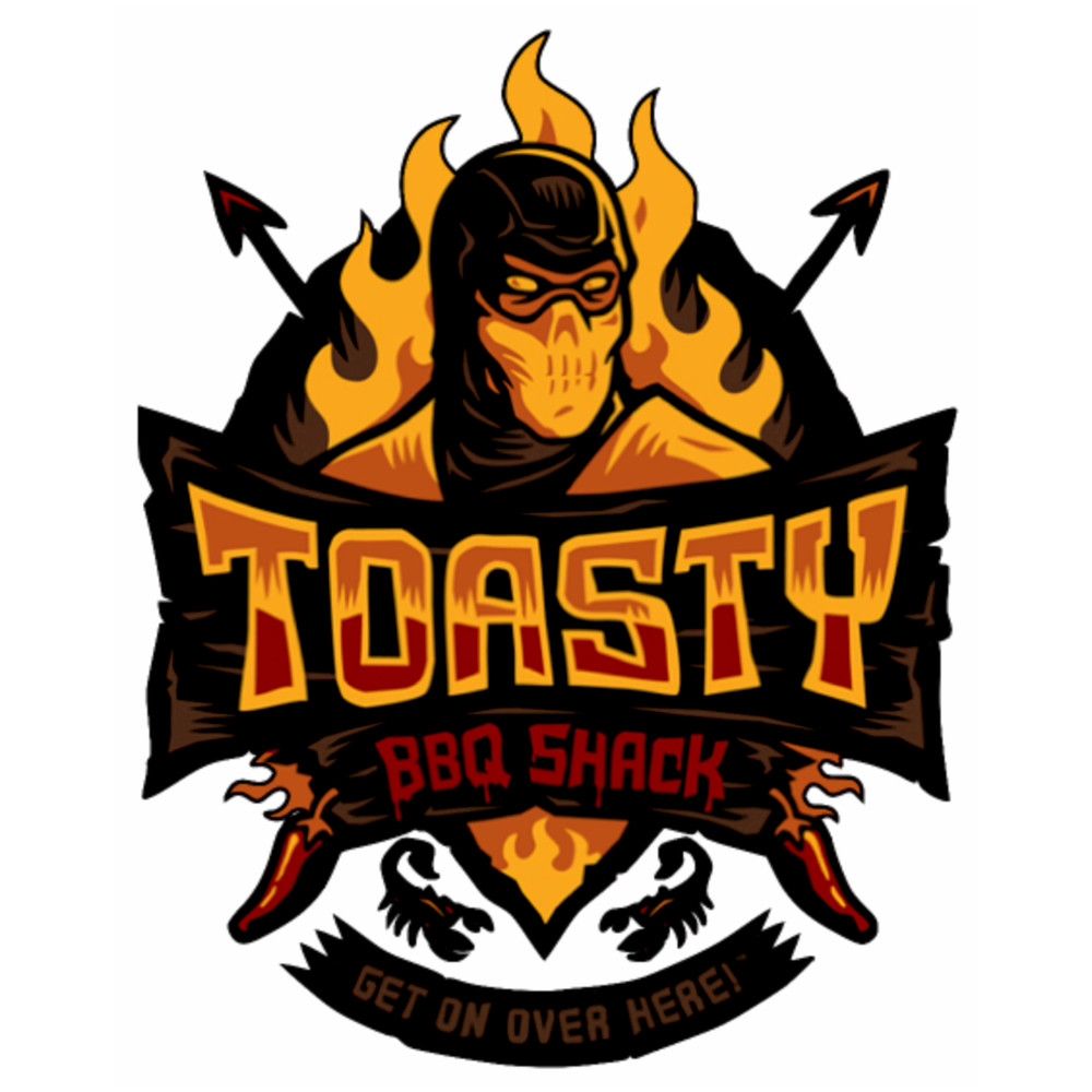 TOASTY BBQ Sublimation Print Ready to Press Heat Transfer PICK YOUR SIZE