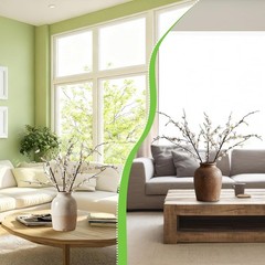 Giegxin 42in Spring Faux Cream Cherry Blossom Branches 3pcs