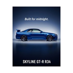 Nissan Skyline GT-R R34 Poster – JDM Legend Wall Art Print, Street Racing Decor