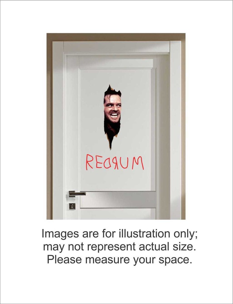 The Shining Here’s Johnny Repositionable Decal + REDRUM Removable Decal Sticker