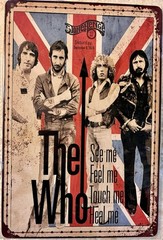 TIN SIGN 8×12 The Who Rock Roll Music Band Group Daultry Townsend Moon DD4