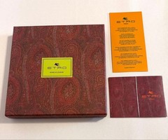 ETRO Home Decorative Tray Floral Pattern 14cm 5.5″ Square Authentic with box