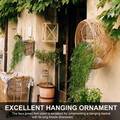 1/2/3Pcs Ferns Artificial Rattan Plastic Fake Hanging Plant Vine Outdoor Decor