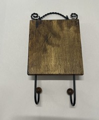 Gingerbread Cookie Decor Christmas Wall Hanging With Hooks 9 Inches Tall
