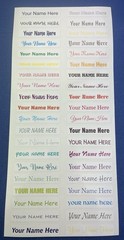 60 Custom Name Label Sticker Decal Back to School Water and Scratch Resistant