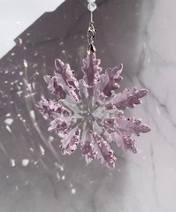 Crystal Snowflake Sun Catcher Christmas Decor Czech Bohemia Crystal Glass Gift