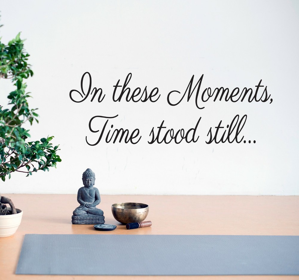 Wall Decal Moments Time Home Love Interior Vinyl Decor Black gz507