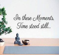 Wall Decal Moments Time Home Love Interior Vinyl Decor Black gz507