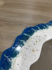 Custom Made Ocean Beach Theme Mirror 24×24