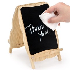 2 Pack Small Framed Tabletop Chalkboard Signs 5 x 8 Inches Double-Sided Chalk…