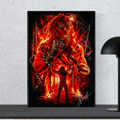 Kane WWE Hellfire 16×24 Poster Wall Art Wrestling Print – Reprint Wall Decor