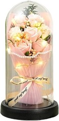 Valentine’s Day Rose Gift for Her – Forever Preserved Flower Bouquet in Glas