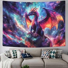 Purple Dragon Tapestry, Gothic Medieval Fantasy Animals Cool Dragon Tapestry …