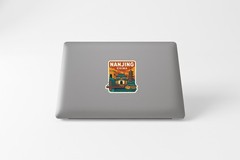 Nanjing China Sticker Decal Vinyl Die-Cut City Skyline Landmark Design