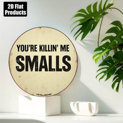 Aluminum Metal Sign Funny Youre Funny Retro 8 Inch Round Hanging Plaque