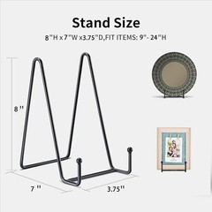 Metal Frame Holder Display Stands for Picture Plate Book Photo Easel 6″ 8″ USA