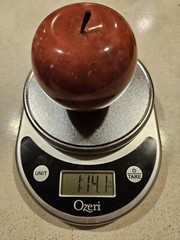 Apple from Red Smelting Natural Stone Crystal 1 lb 14 oz 3 inch Diameter