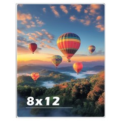 8 x 12 Acrylic Picture Frame, Horizontal/Vertical Clear Photo Frame for Wall …