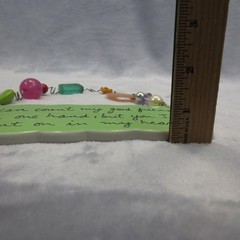 DEPT 56 Plaque Sandra Magsamen I CAN COUNT MY GOOD FRIENDS Hanging Sign