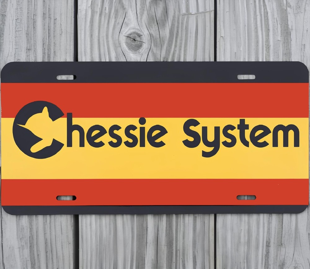 Chessie System Railroad 6 x 12 Novelty Aluminum License Plate Made In USA New!