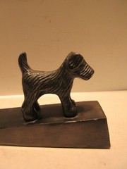 Scotty Scottish Terrier Dog Wedge Doorstop 6 1/2 Inch Long Door Stop Collectible