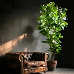 Artificial Ficus Tree Large Fake Banyan Plant Indoor Outdoor Home Garden Decor