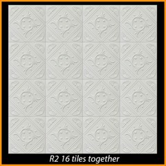 DIY Decor Glue-up Styrofoam Ceiling Tile 20 in x 20 in R2W 56/Lot (147.84 S/F)